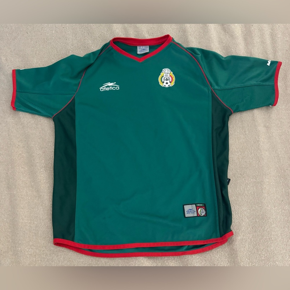 Atletica Mexico 2002 Home Football Shirt Soccer Jersey Size Medium Y2k Blokecore